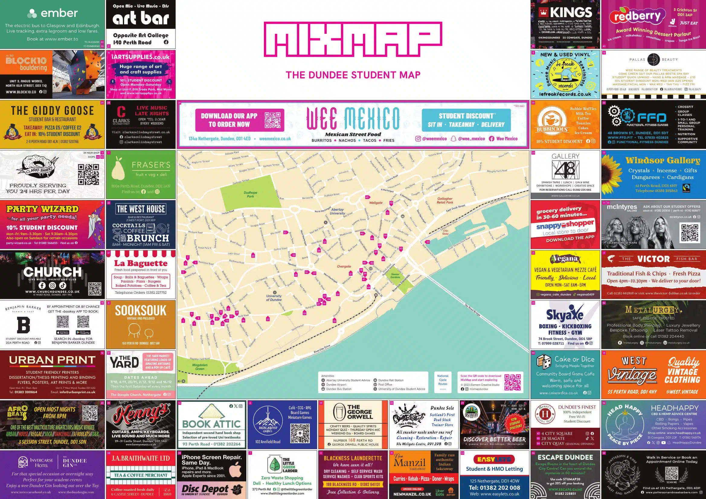 MixMap Dundee Student Map 2023